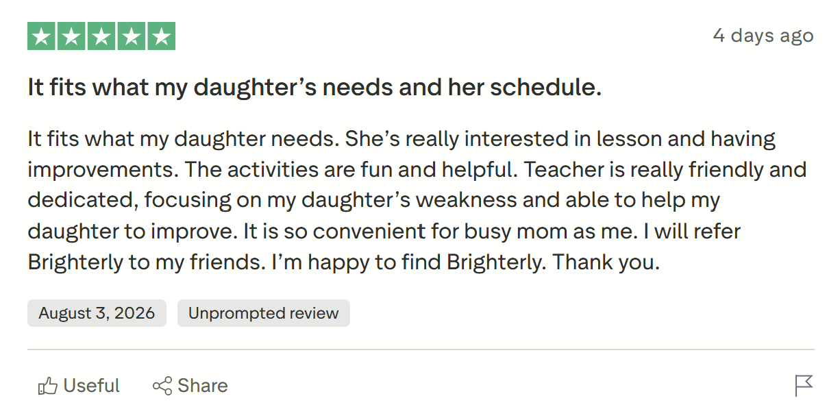 Brighterly Features