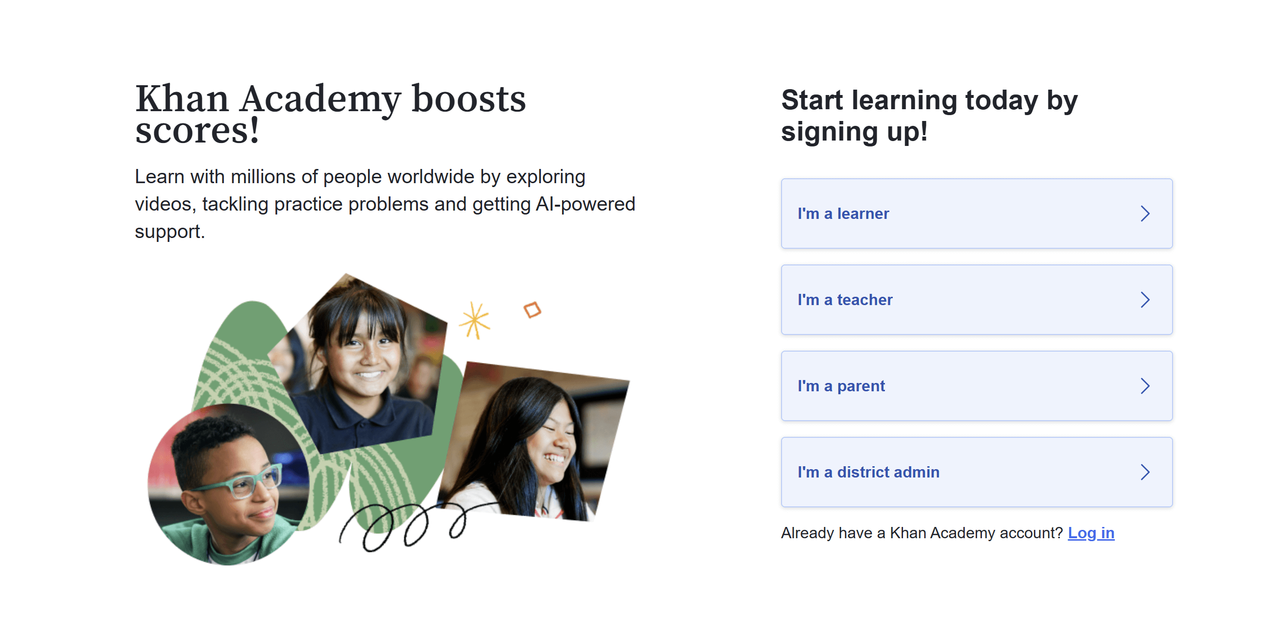Time4Learning alternative #7: Khan Academy