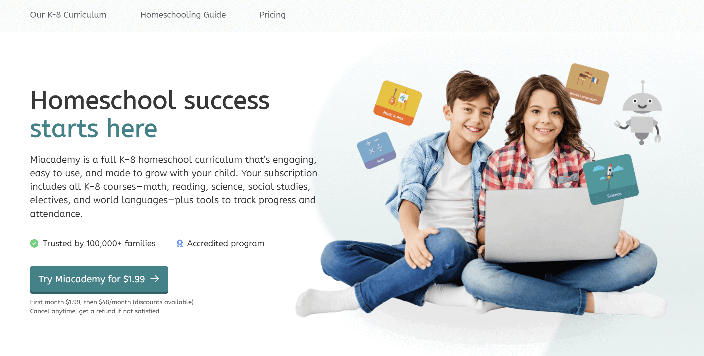 Time4Learning alternative #2: Miacademy