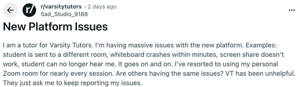 Reviews of Varsity Tutors