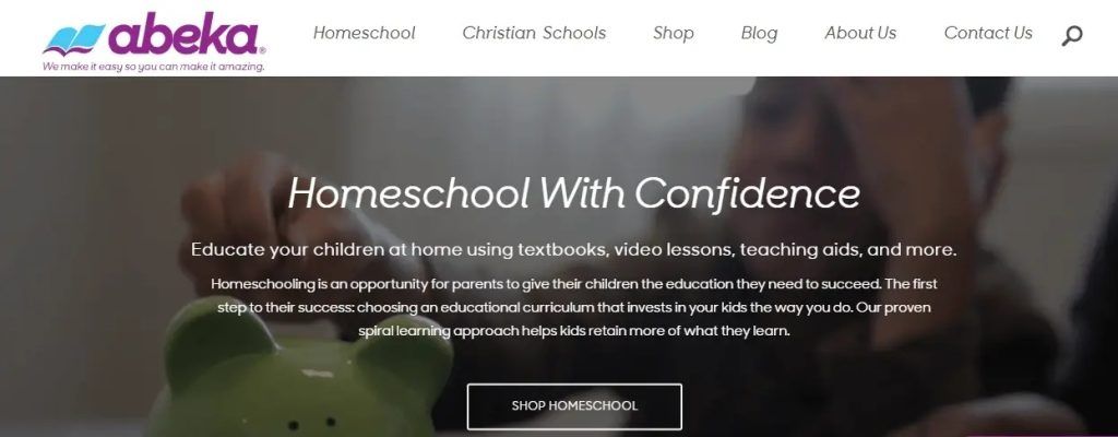 Abeka Academy homeschool math curriculum for ADHD