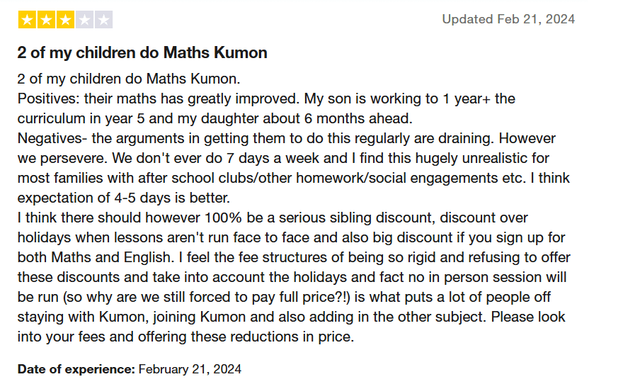 How much does Kumon cost?