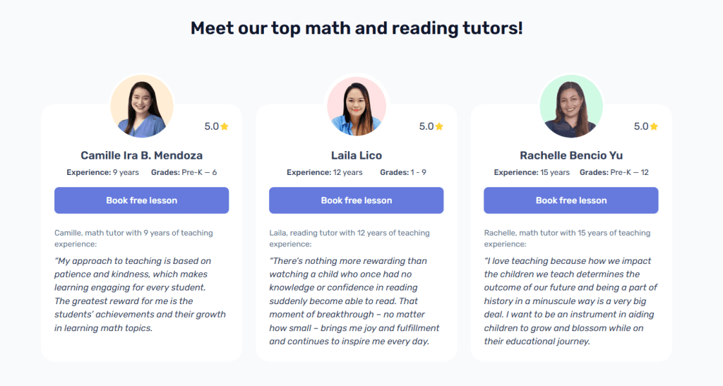 The vast pool of top Brighterly reading & math tutors