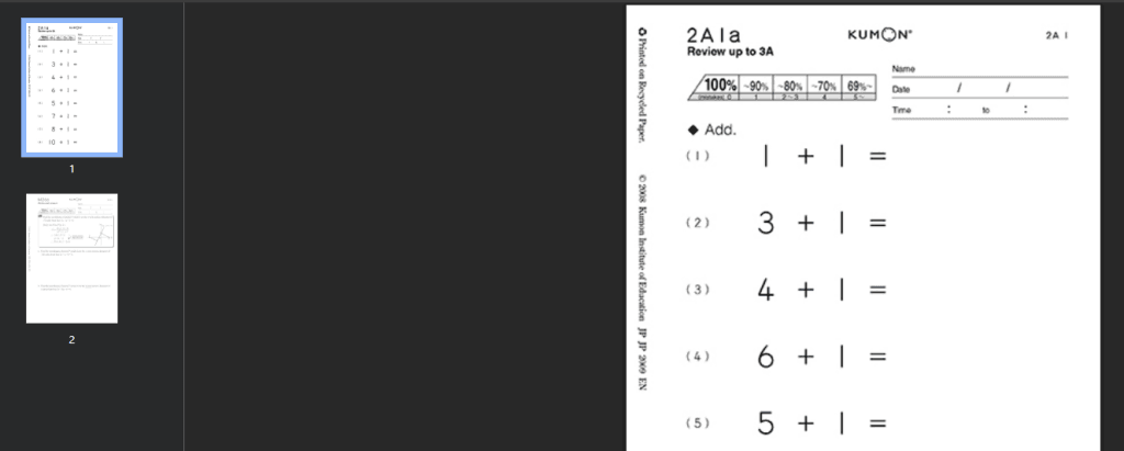 What are Kumon’s distinctive features?