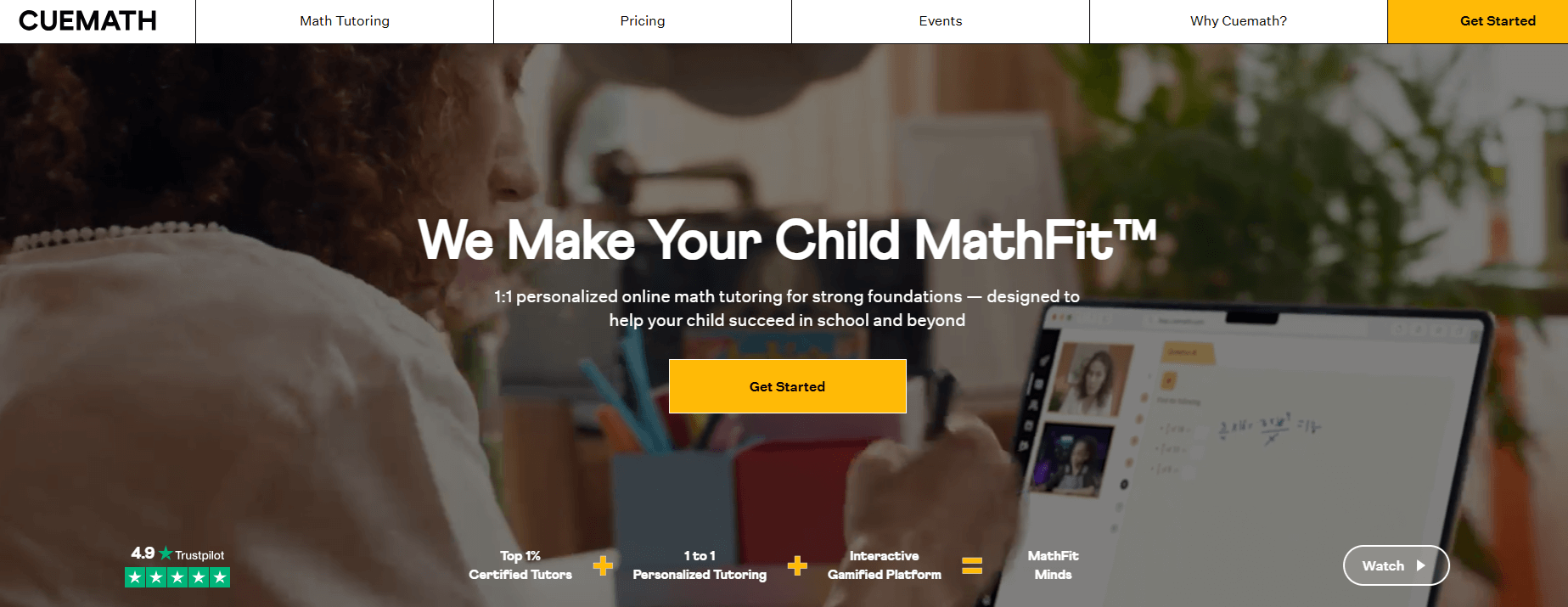 Mathnasium alternative #11: Cuemath