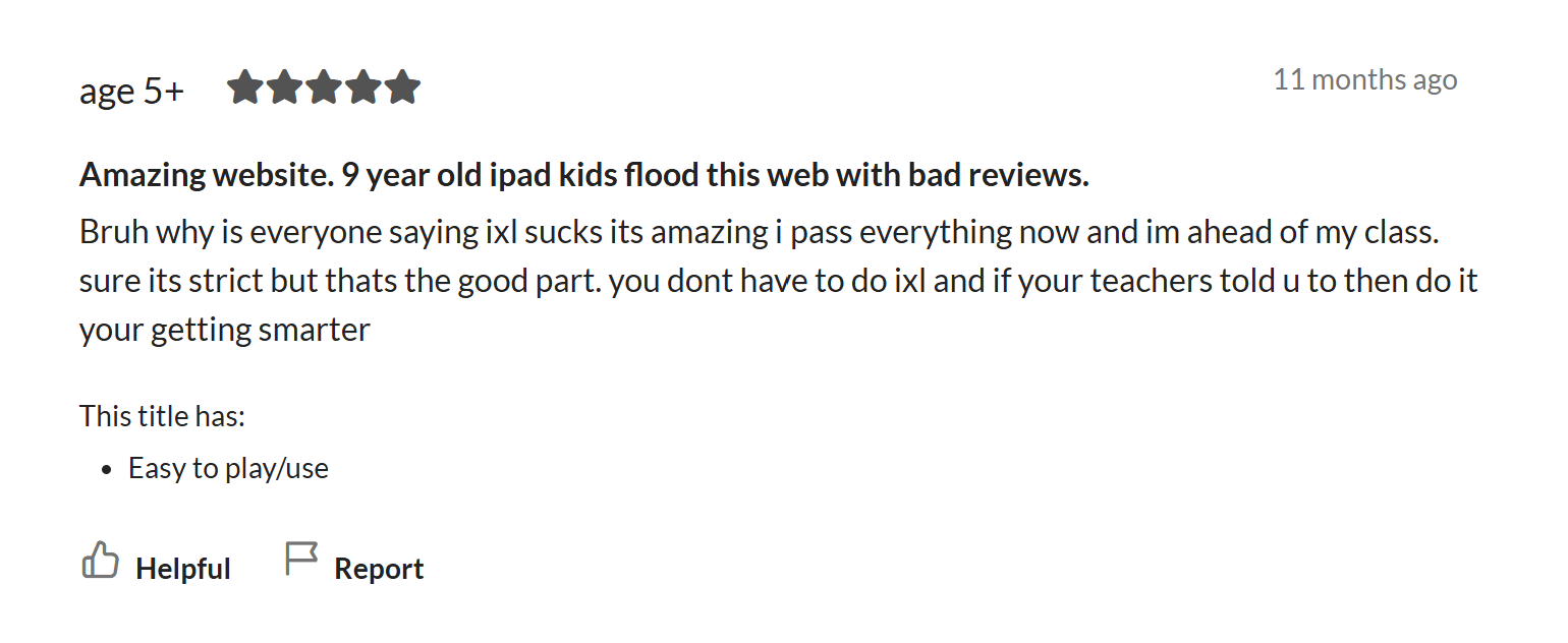 What Students Like About IXL