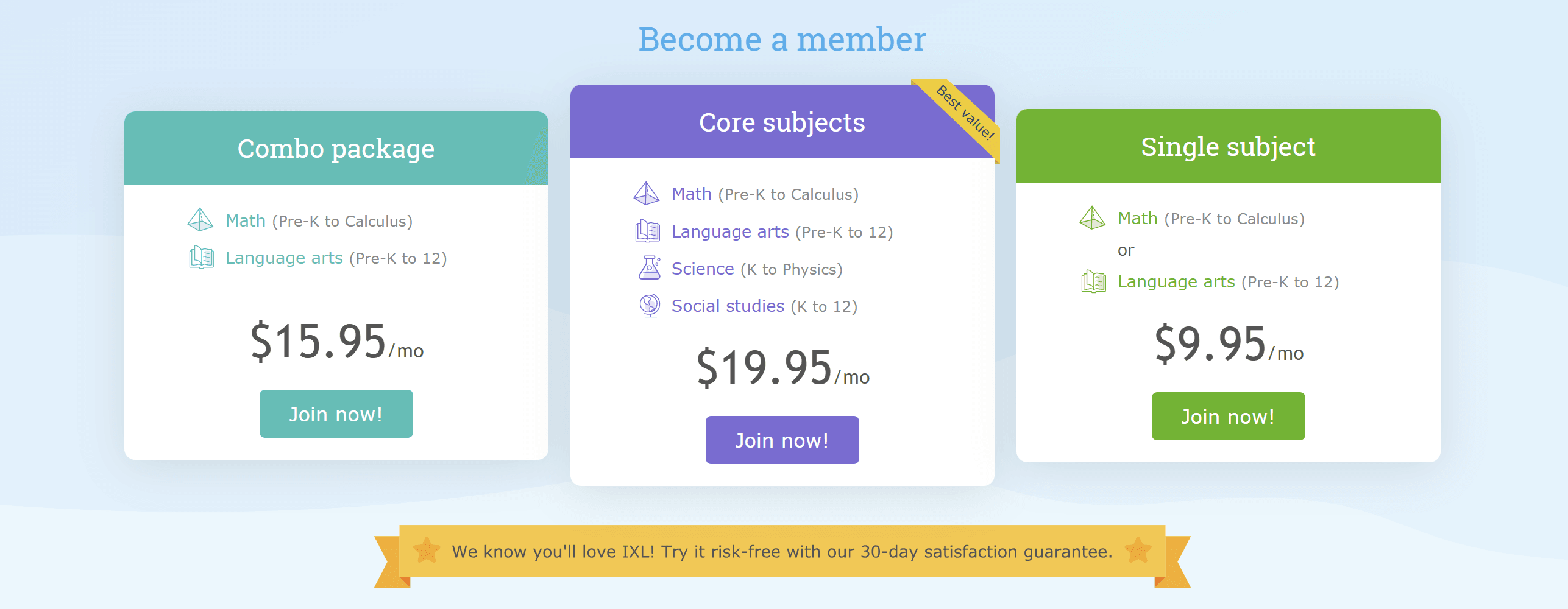 How much does IXL cost?