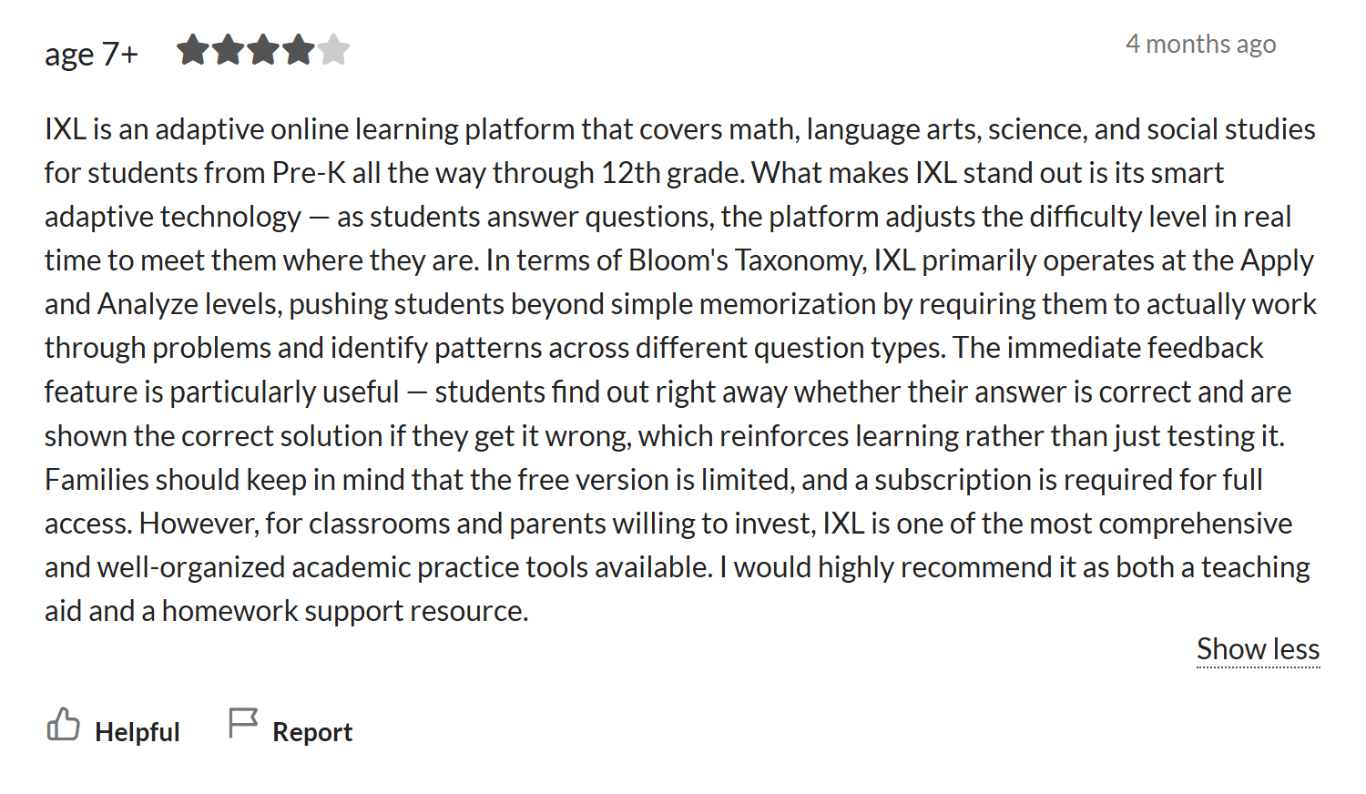 What IXL Does Well