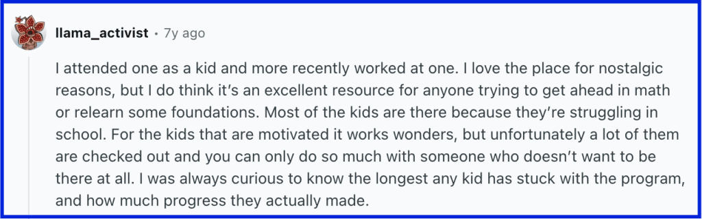 Reviews on Mathnasium: Is the learning approach effective?