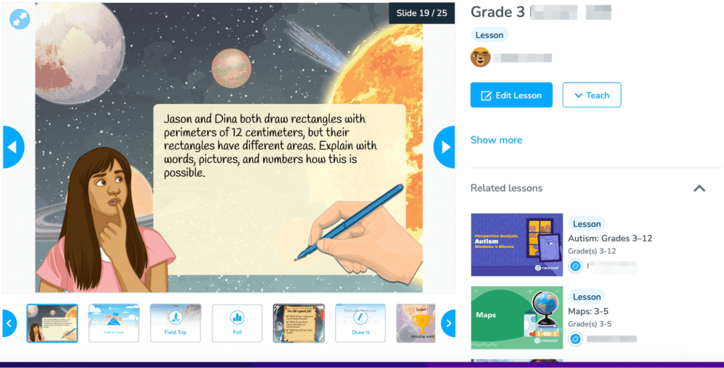 Interactive and personalized learning plan