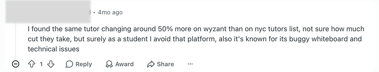 Wyzant Reviews: User Interface and Experience 