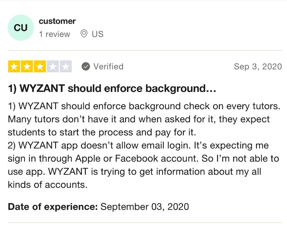 Common complaints about Wyzant