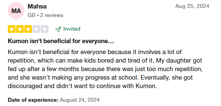 How much is the Kumon reading program? What people say