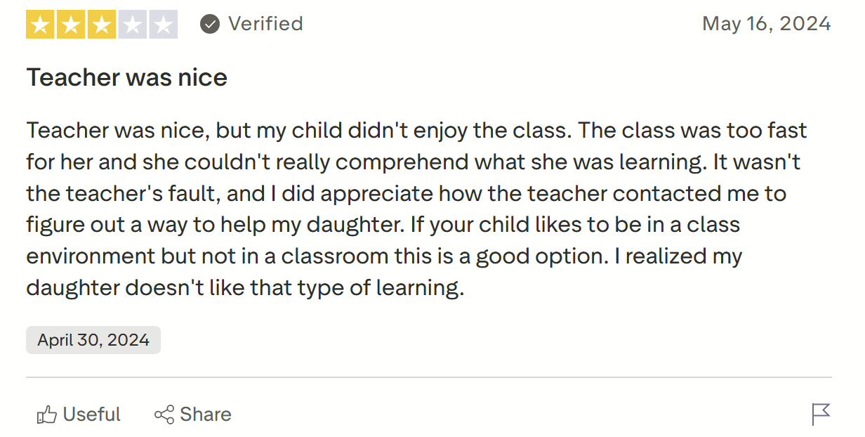 Outschool reviews from parents: Learning approach and its usefulness