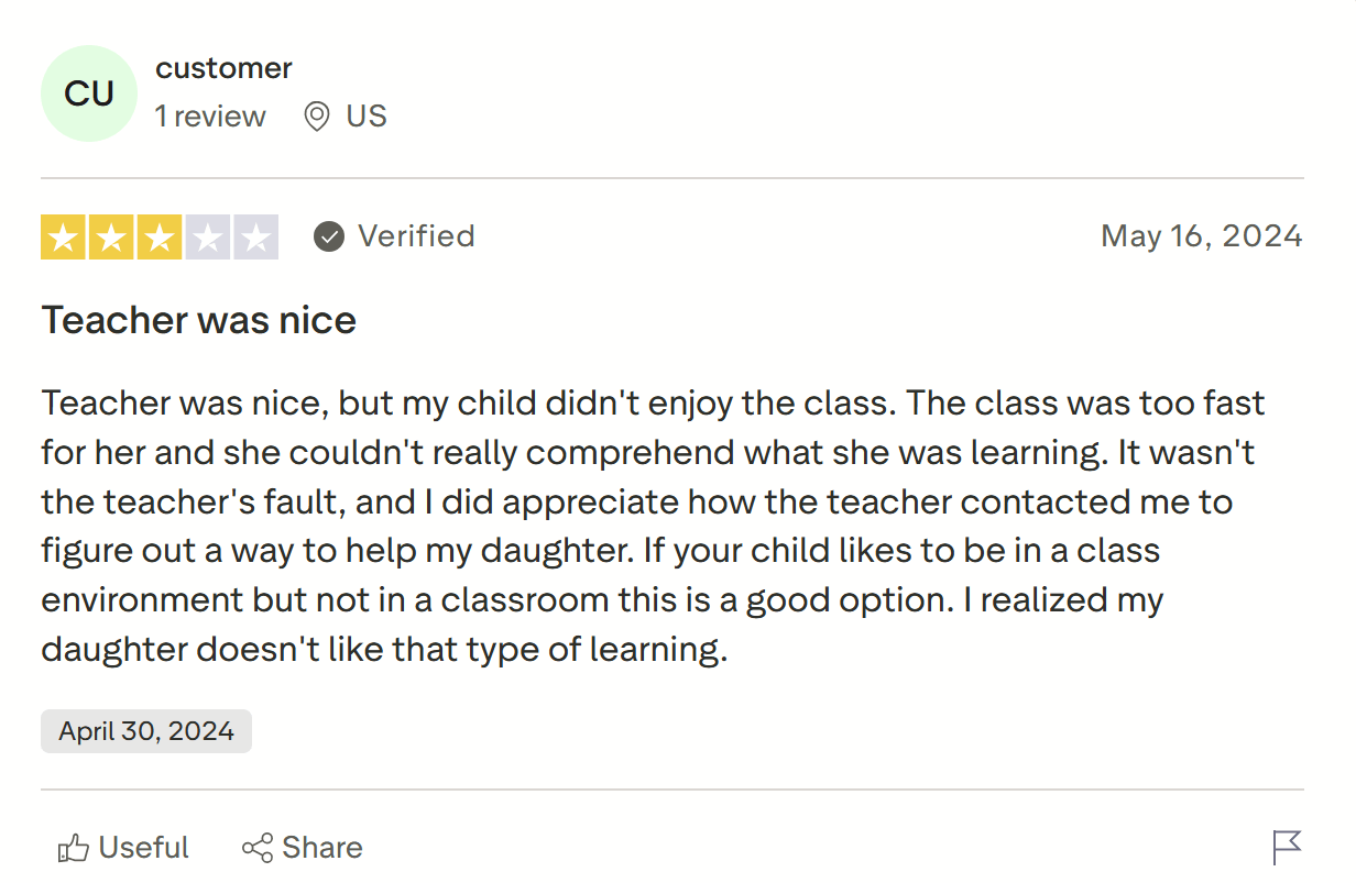 Outschool reviews from parents: Learning approach and its usefulness