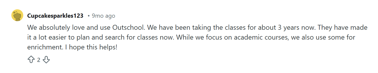 What users love about Outschool