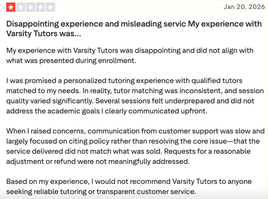 How does Varsity Tutors work? Features