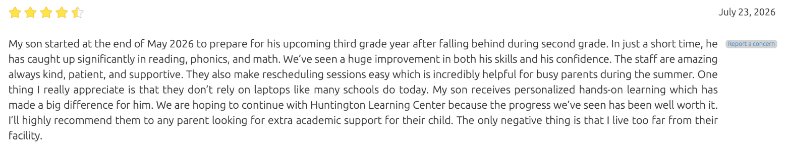 Is Huntington Learning Effective? Assessing Learning Outcomes