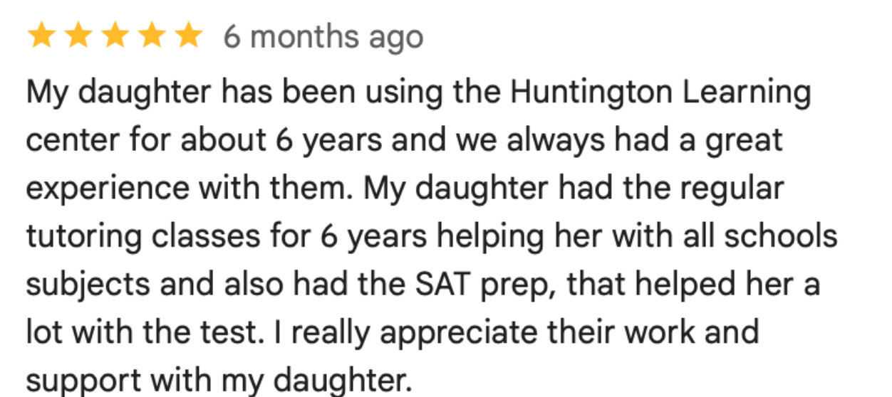 Huntington Learning Center Reviews: Benefits