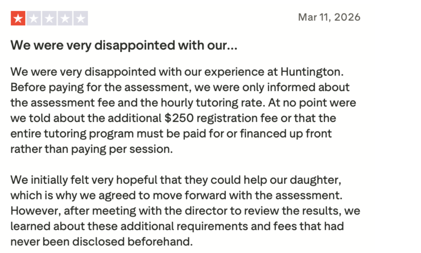 Common Complaints About Huntington Learning Center