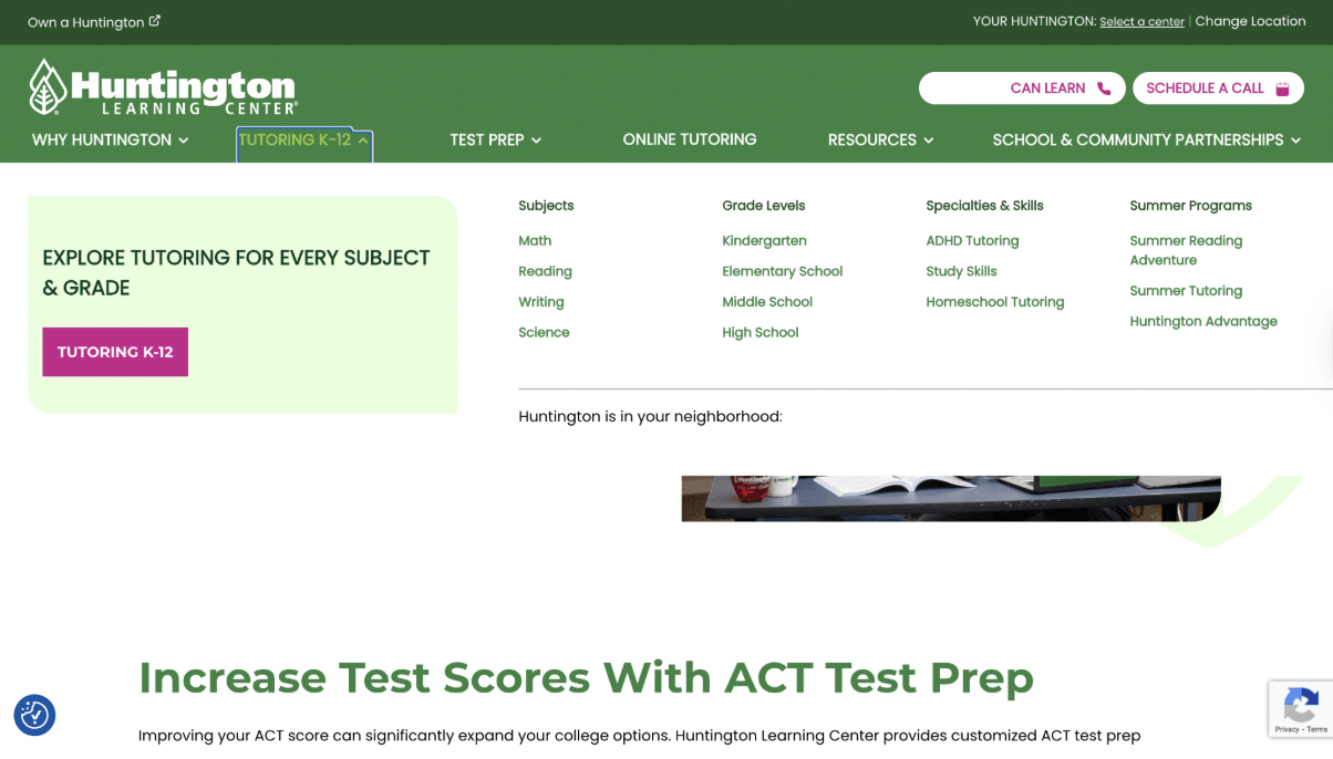 What Huntington Learning reviews reveal about the student experience?