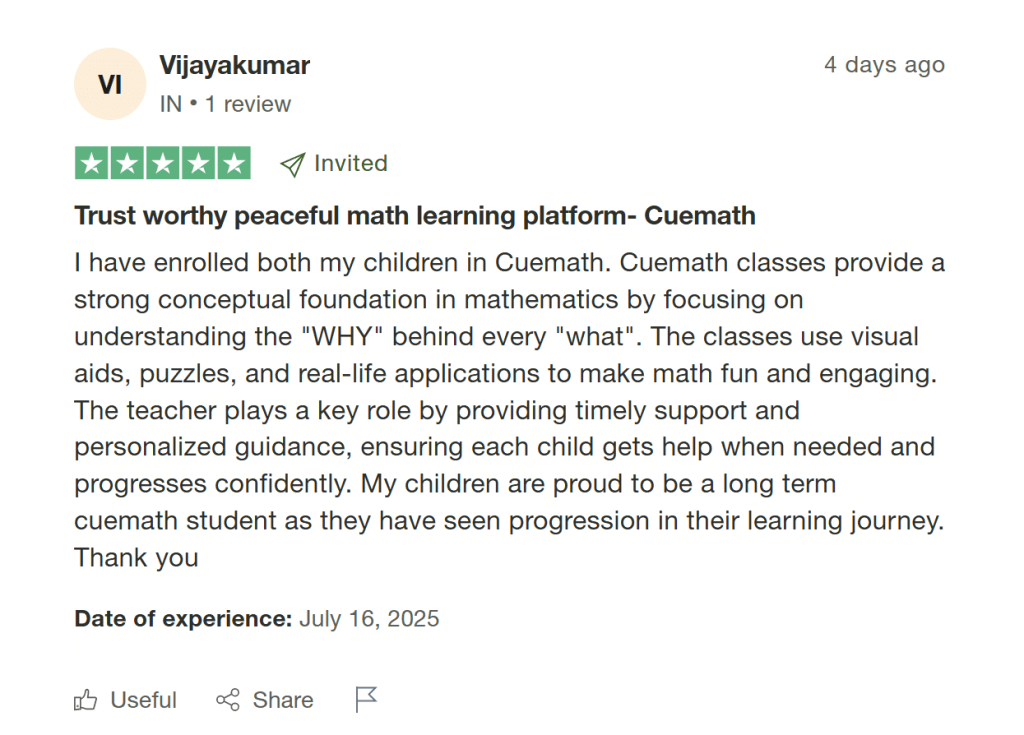 Cuemath reviews: Learning approach