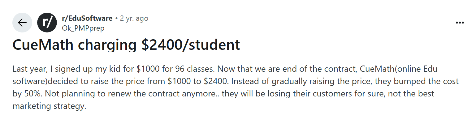 What users say about the Cuemath cost and overall value