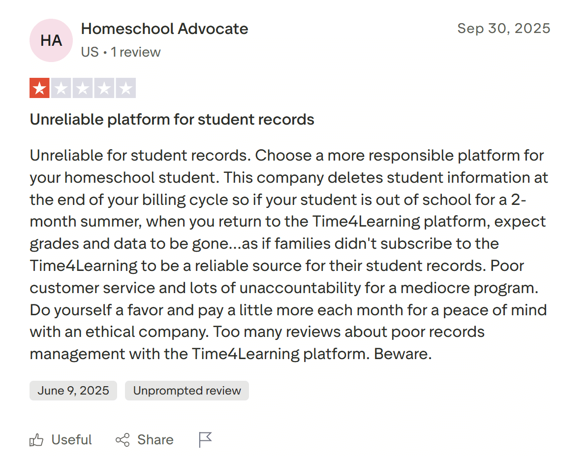 Time4Learning reviews