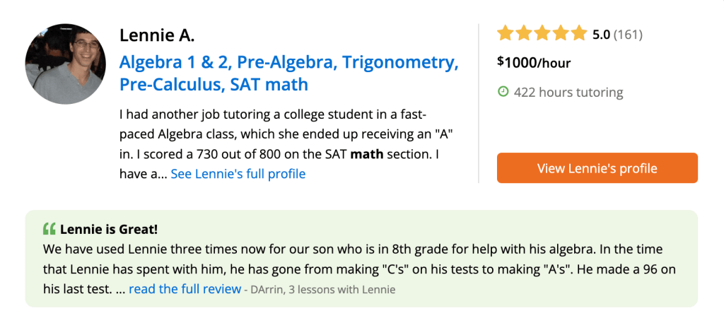 Wyzant pricing 2025 per hour