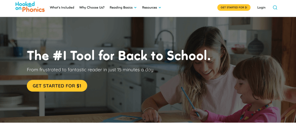 Hooked on Phonics reading websites for kindergarten