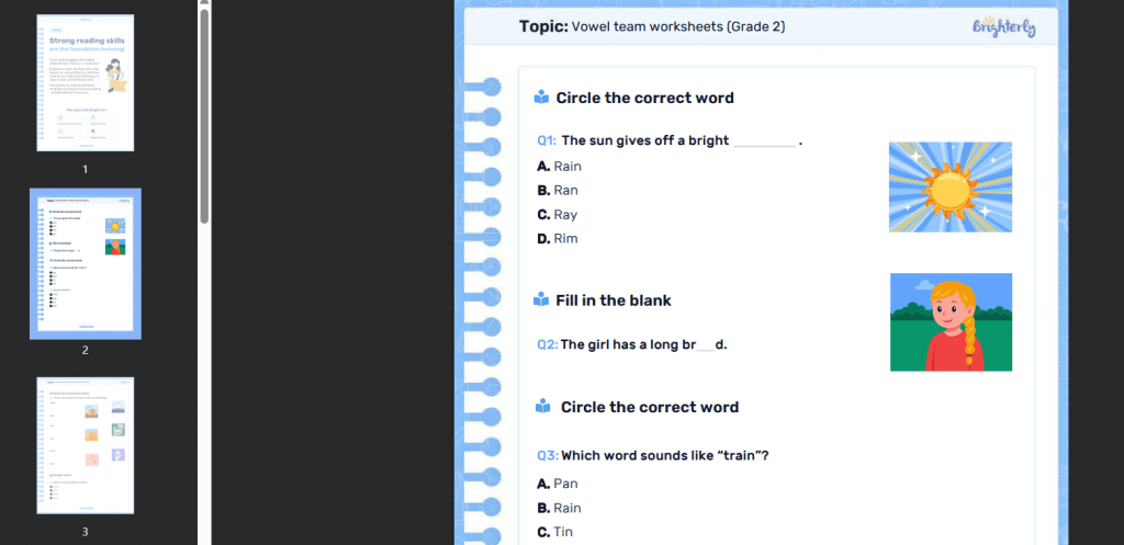 Brighterly homeschool reading benefits