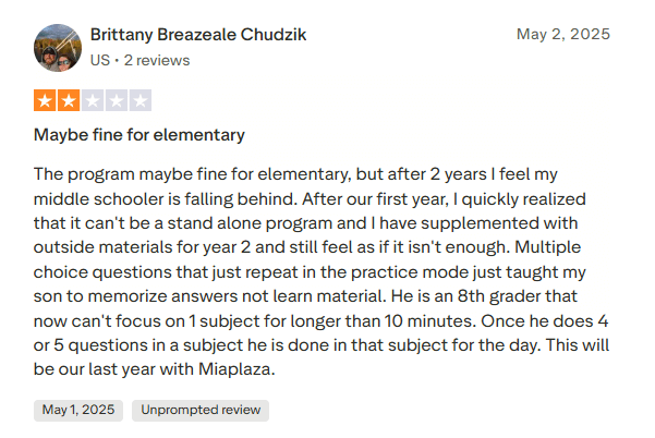 Miacademy reviews complaints