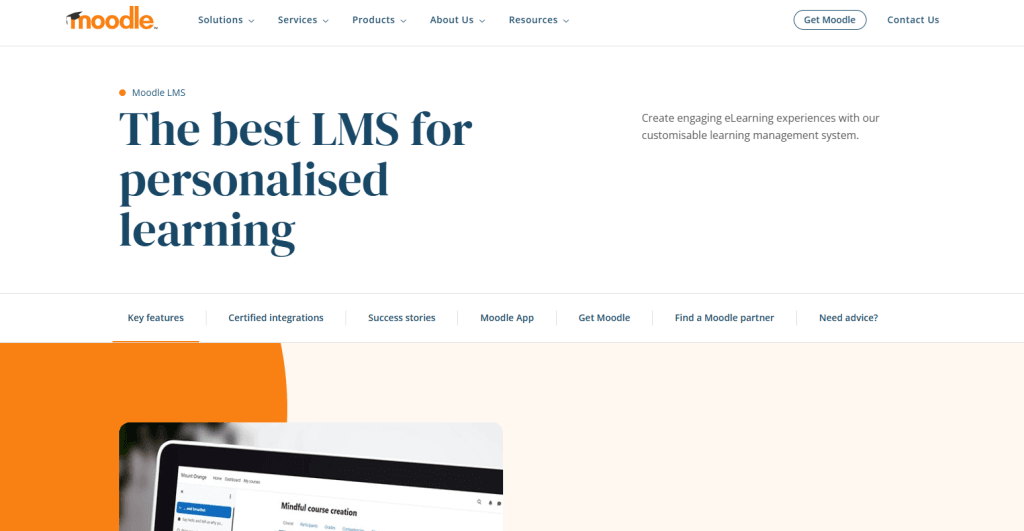Moodle LMS education system