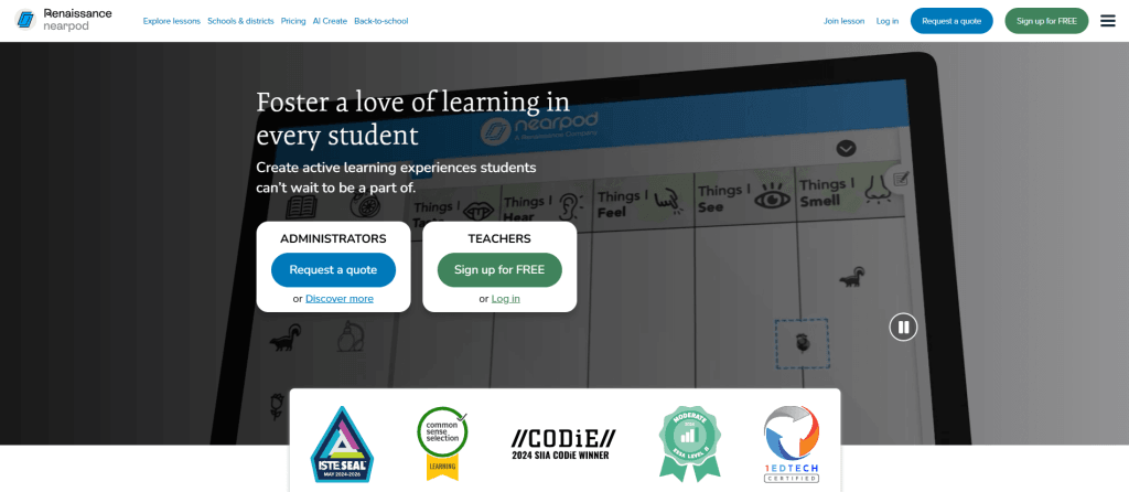 Nearpod top LMS platform