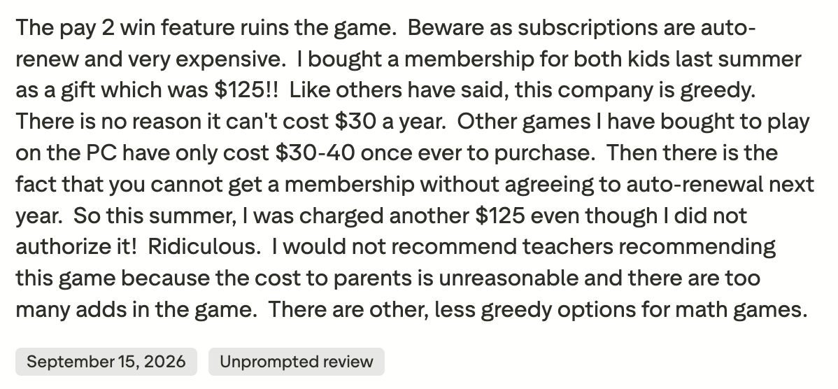 Prodigy Disadvantages