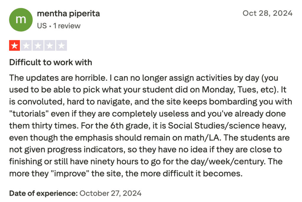 Time4Learning reviews complaints