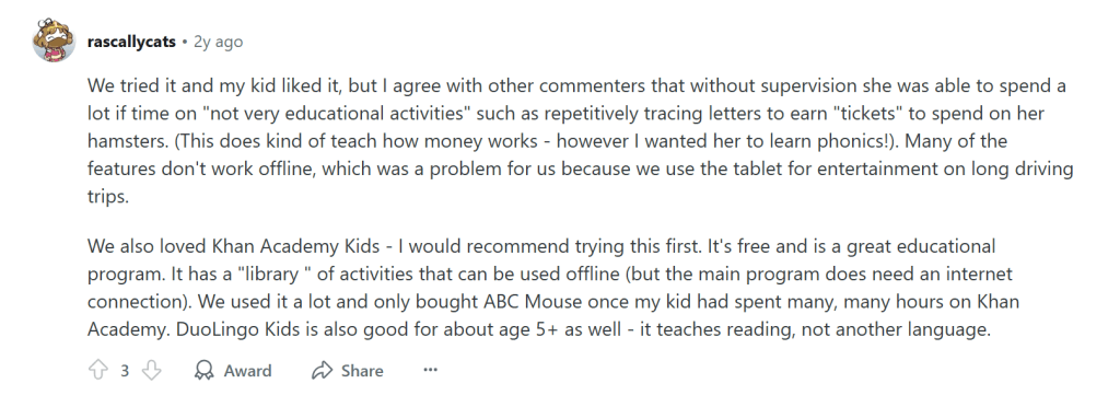 ABCmouse reviews: Learning method
