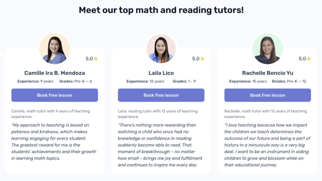 What are the top Brighterly reading features?