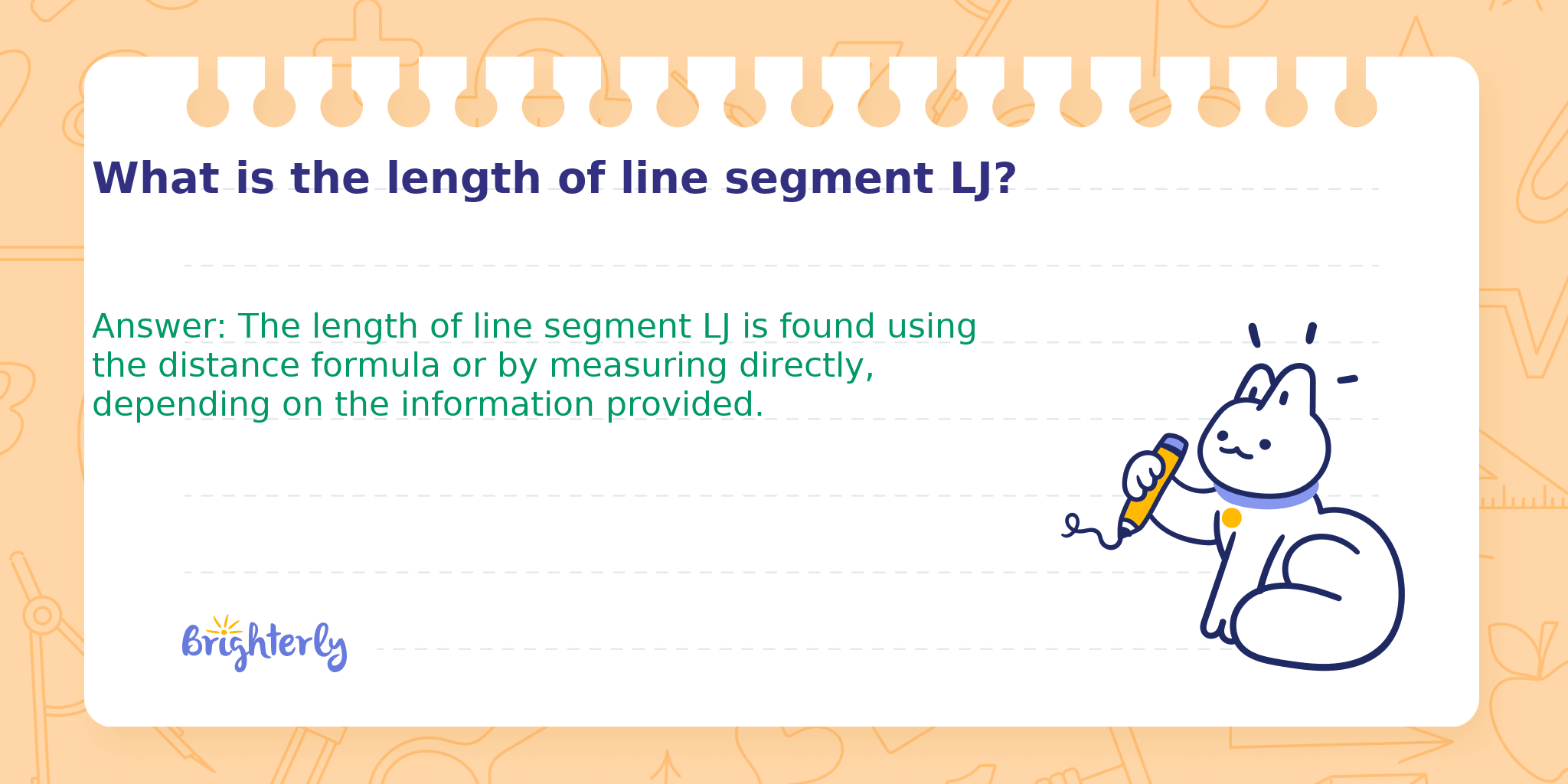 What is the length of line segment LJ