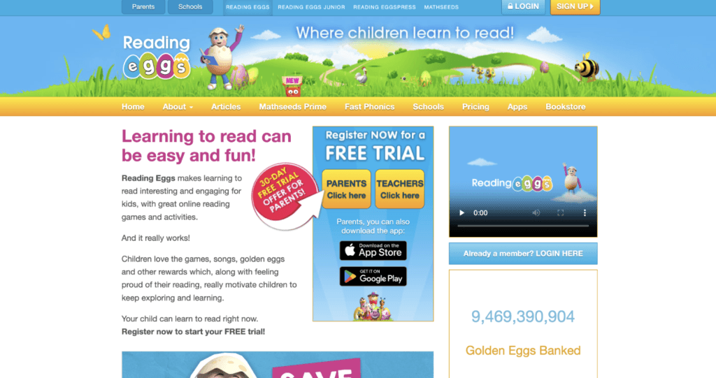 How does Reading Eggs work