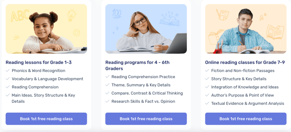 Work with a professional reading tutor