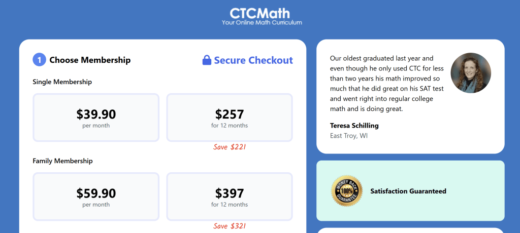 CTCMath: Pricing