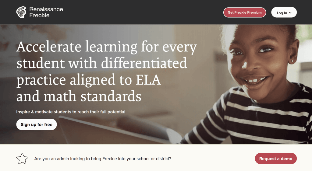 Freckle middle school website