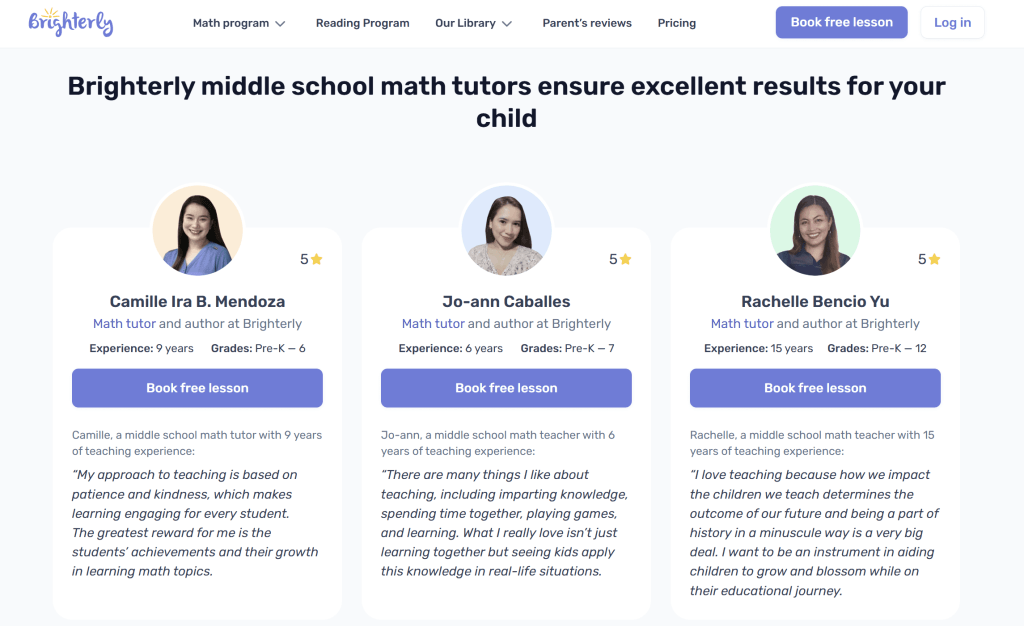 Brighterly outstanding features