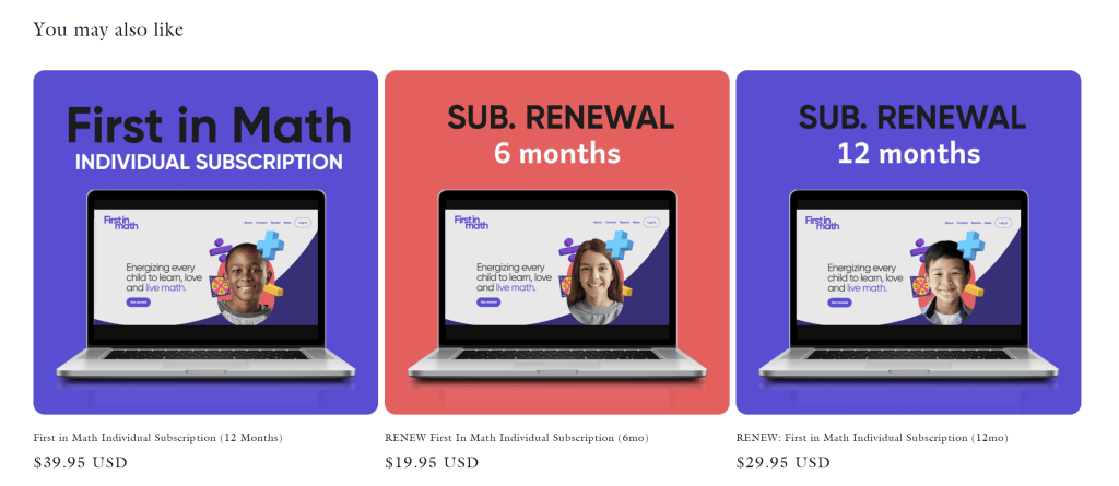 First in Math: Pricing