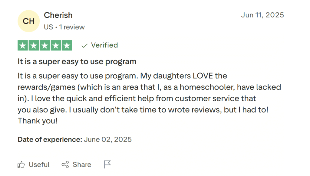 Miacademy homeschool reviews: User interface and experience