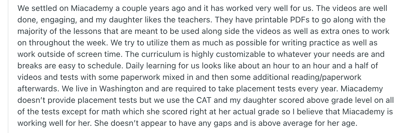 What Users Love: Positive Miacademy Reddit Reviews