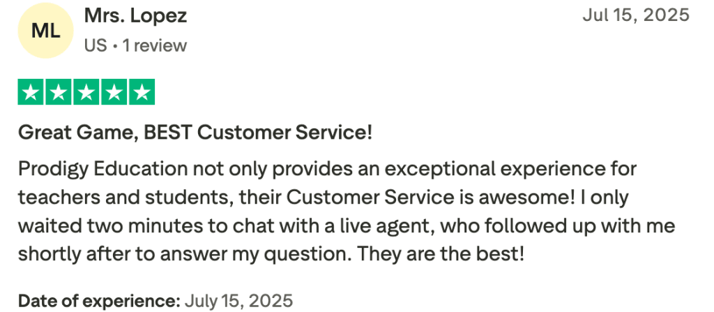  Prodigy reviews: Connect support quality