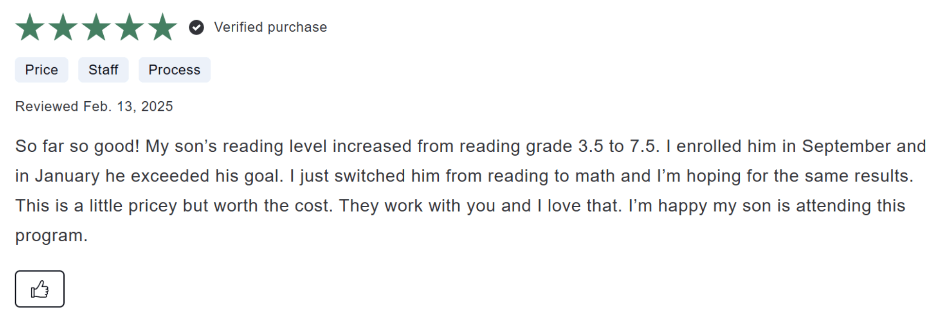 Score Summary & What Parents Are Saying