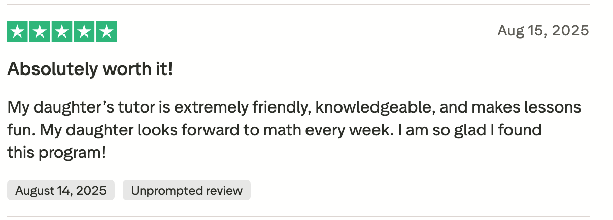 Brighterly Reviews from Parents